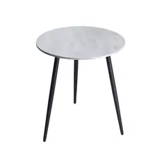 Стол кухонный Triniti 75x75x75 см круг металл цвет цемент светлый Без бренда