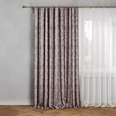 Штора на ленте Севилья 160x260 см цвет сиреневый Amore Mio