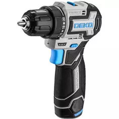 Дрель-шуруповерт аккумуляторная Deko SHARKER12VPRO, 12 В Li-ion 2x2 Ач ДЕКО