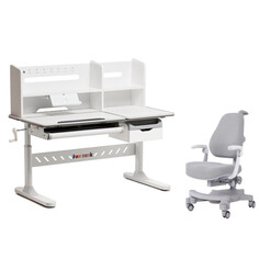 Школьные парты FunDesk Комплект парта Fiore II и кресло Solidago c подлокотниками