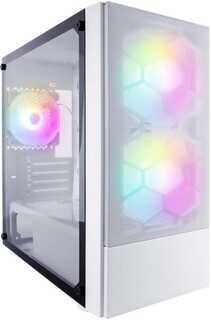 Корпус mATX 1STPLAYER X4-M белый, без БП, боковая и передняя панель из закаленного стекла, USB 3.0, 2*USB 2.0, audio