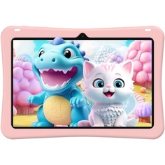 Планшет 10.1 TECLAST P30T Kids 2027855 A523/4Gb/128Gb/IPS/1280x800/Android 14/розовый/5Mpix/2Mpix/BT/WiFi/Touch/microSD 256Gb/6000mAh/10hr