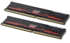 Модуль памяти DDR4 32GB (2*16GB) AMD R9S432G3606U2K Radeon R9 Gamers Series Black Gaming Memory PC4-28800 3600Mhz CL18 1.35V 288-pin RTL