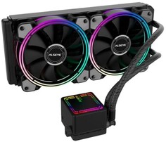 Система охлаждения жидкостная ALSEYE H240-4.0 2*120mm, 800-2000rpm, 18.3-45.2CFM, 35.2dBA, RTL
