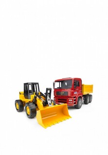 Игрушка Bruder Самосвал MAN с бульдозером FR 130 Брудер, 02-752