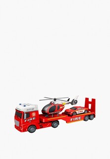 Набор игровой Givito "Городской пожарно-спасательный транспортер" в масштабе 1:12 (Со звуком и светом)