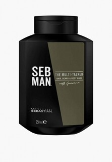 Шампунь Sebastian Professional THE MULTITASKER 3 в 1 для ухода за волосами, бородой и телом