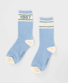 Носки высокие с принтом голубые для девочки Button Blue (16-18)