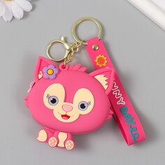 Брелок кошелек с карабином, ремешком силикон NO Brand