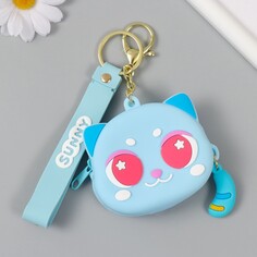 Брелок кошелек с карабином, ремешком силикон NO Brand