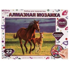 Набор для творчества (аппликация/мозаика) МУЛЬТИ АРТ AM30X40-115334 Multi Art