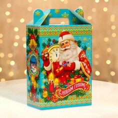Подарочная коробка новогодняя сказка в дом 18,5 х 10 х 30,5 см NO Brand