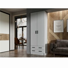 Шкаф дуэт, 800х480х2200 белый NO Brand