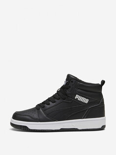 Кеды утепленные для мальчиков PUMA Rebound V6 Mid WTR Jr, Черный