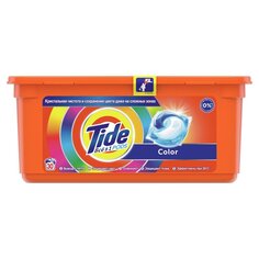 Капсулы для стирки Tide, Все в 1 Pods Color, 30 шт, капсула 24.8 г