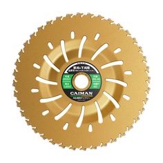 Диск для жесткой травы и кустарников Caiman Yellow Shark, с функцией отброса травы, победитовый, 255/25,4/40Р (428655)