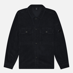 Мужская рубашка C.P. Company Corduroy Buttoned Utility Overshirt, цвет синий