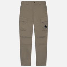 Мужские брюки C.P. Company Stretch Sateen Ergonomic Lens Double Cargo, цвет бежевый