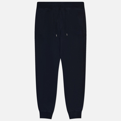 Мужские брюки C.P. Company Brushed And Emerized Diagonal Fleece Logo, цвет синий