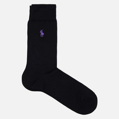 Носки Polo Ralph Lauren Mercerized Cotton Flat Knit, цвет чёрный