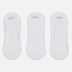 Комплект носков Polo Ralph Lauren No-Show Dress 3-Pack, цвет белый