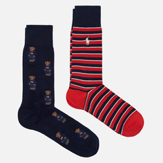 Комплект носков Polo Ralph Lauren Polo Bear Trouser 2-Pack, цвет комбинированный