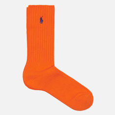 Носки Polo Ralph Lauren Stretch Cotton Blend Crew Single, цвет оранжевый