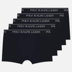 Комплект мужских трусов Polo Ralph Lauren Classic Stretch Cotton Trunk 5-Pack, цвет чёрный
