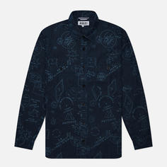 Мужская рубашка Aigle Denim All Over Print, цвет синий