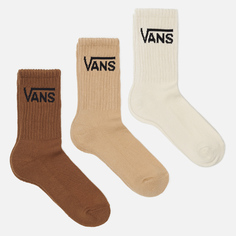 Комплект носков Vans Classic Crew Wmns 3-Pack, цвет комбинированный