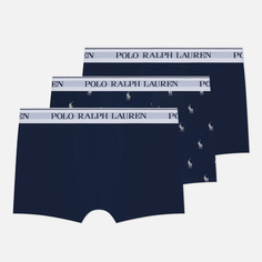 Комплект мужских трусов Polo Ralph Lauren Classic Trunk 3-Pack, цвет синий
