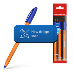 Ручки набор ручек шариковых ErichKrause U-108 Stick Orange 0,7мм Ultra Glide Technology 3 шт синий