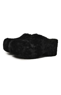 Меховые клоги Dries Van Noten