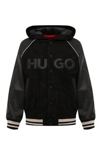 Кожаный бомбер HUGO