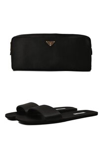 Комплект из домашних туфель и чехла Prada