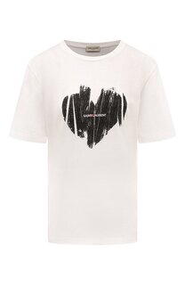 Хлопковая футболка Saint Laurent
