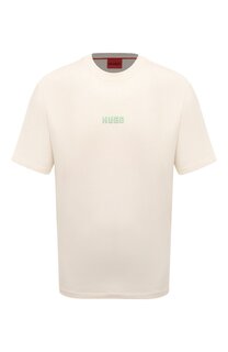 Хлопковая футболка HUGO