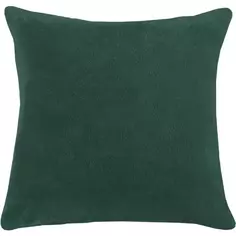 Подушка Flandria 45x45 см цвет темно-зеленый Без бренда