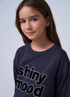 Толстовка с принтом для девочек, Серый Ostin