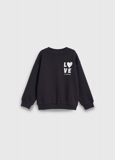 Толстовка оверсайз для девочек, Серый Ostin