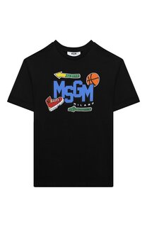 Хлопковая футболка MSGM kids