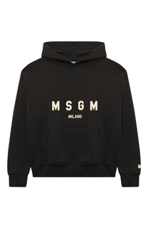 Хлопковое худи MSGM kids