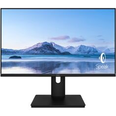 Монитор 27" AIWA MU270A-K IPS, 3840x2160, 16:9, 250 cd/m, 1000:1, 5 ms, 178°/178°, 75Hz, 2xHDMI+DP, MM, Pivot, внешн. БП, black
