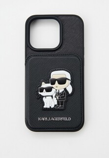 Чехол для iPhone Karl Lagerfeld 15 Pro, с кардслотом-подставкой