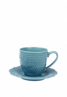 Чашка с блюдцем Myatashop Кофейная пара "Морская" 130 мл из коллекции "Marine World Collection"