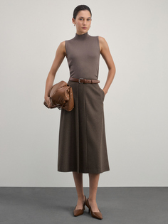 Юбка трапеция из шерсти Zarina