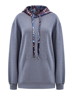 Хлопковое худи-oversize с капюшоном из шелкового твила пейсли Etro