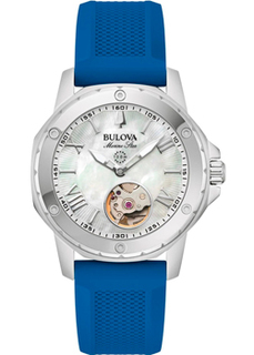 Японские наручные женские часы Bulova 96L324. Коллекция Marine Star Ladies