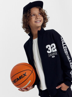 Толстовка для мальчиков черный с печатью Mark Formelle