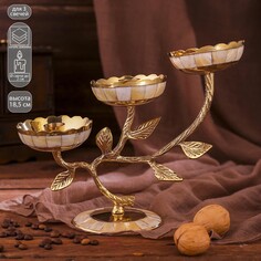 Подсвечник латунь на 3 свечи NO Brand